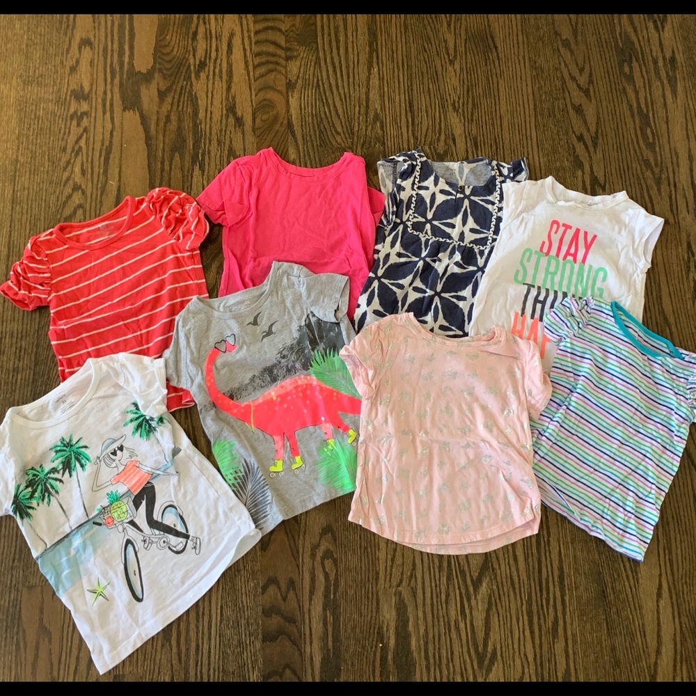 Girls 4t short sleeve tees from Carters (8 pack)